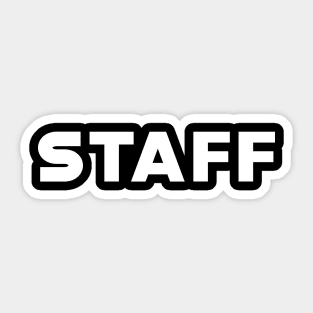 Staff w Sticker